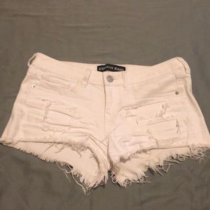 Express White Jean Shorts